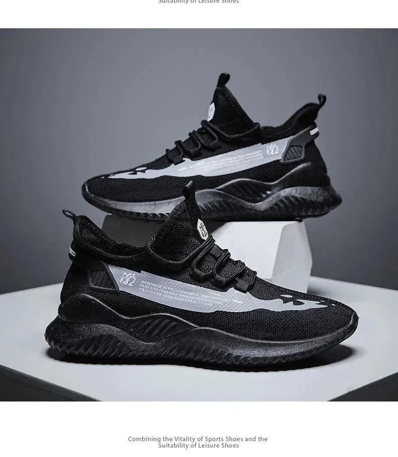 2024 New Style Breathable Korean Version Casual Sneakers for Men, Trendy Mesh Sports Shoes Male