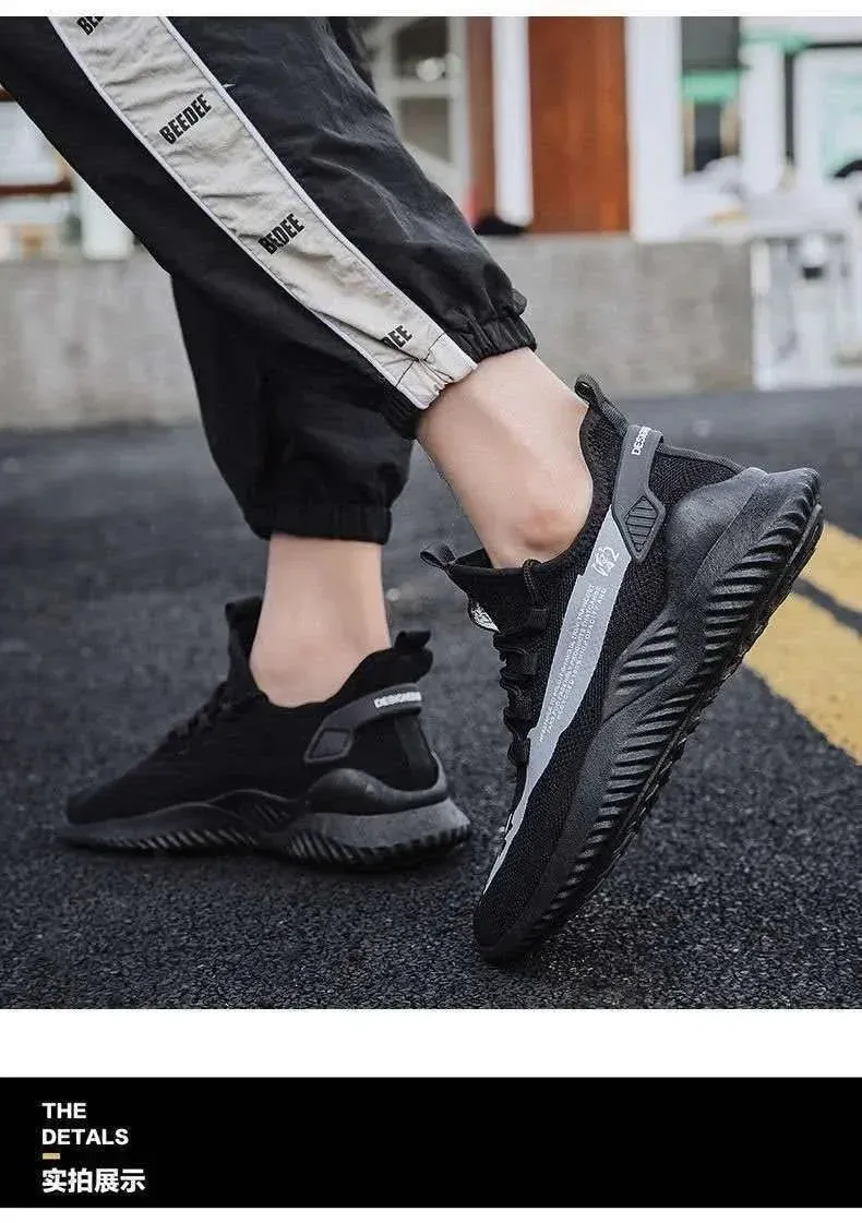 2024 New Style Breathable Korean Version Casual Sneakers for Men, Trendy Mesh Sports Shoes Male