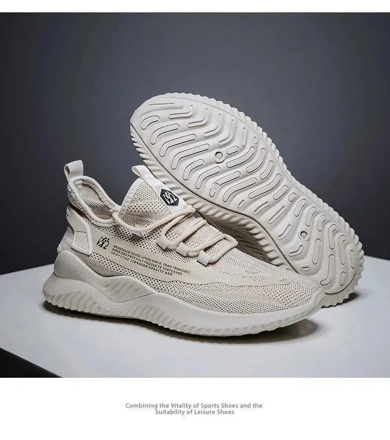 2024 New Style Breathable Korean Version Casual Sneakers for Men, Trendy Mesh Sports Shoes Male