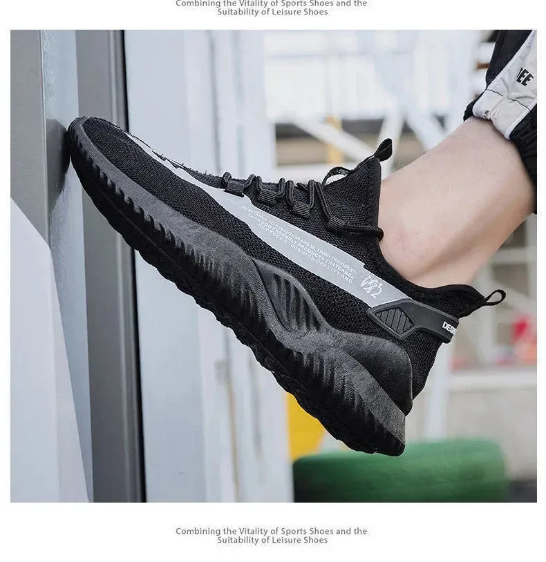 2024 New Style Breathable Korean Version Casual Sneakers for Men, Trendy Mesh Sports Shoes Male