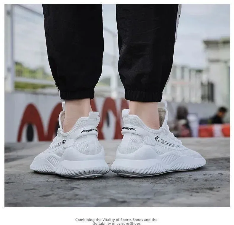 2024 New Style Breathable Korean Version Casual Sneakers for Men, Trendy Mesh Sports Shoes Male