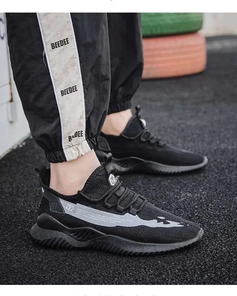 2024 New Style Breathable Korean Version Casual Sneakers for Men, Trendy Mesh Sports Shoes Male