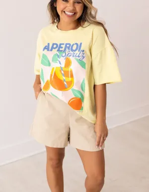 APEROL SPRITZ TEE IN YELLOW