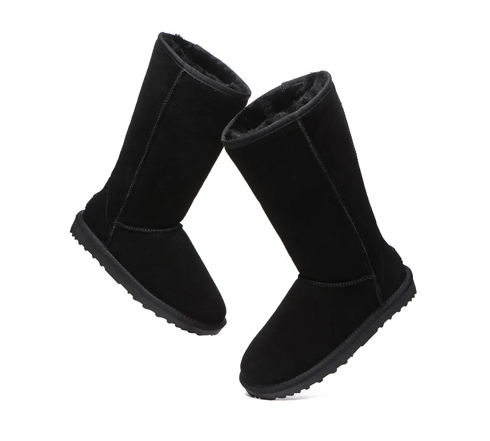 AUSTRALIAN SHEPHERD® UGG Boots Double Face Sheepskin Tall Classic Suede