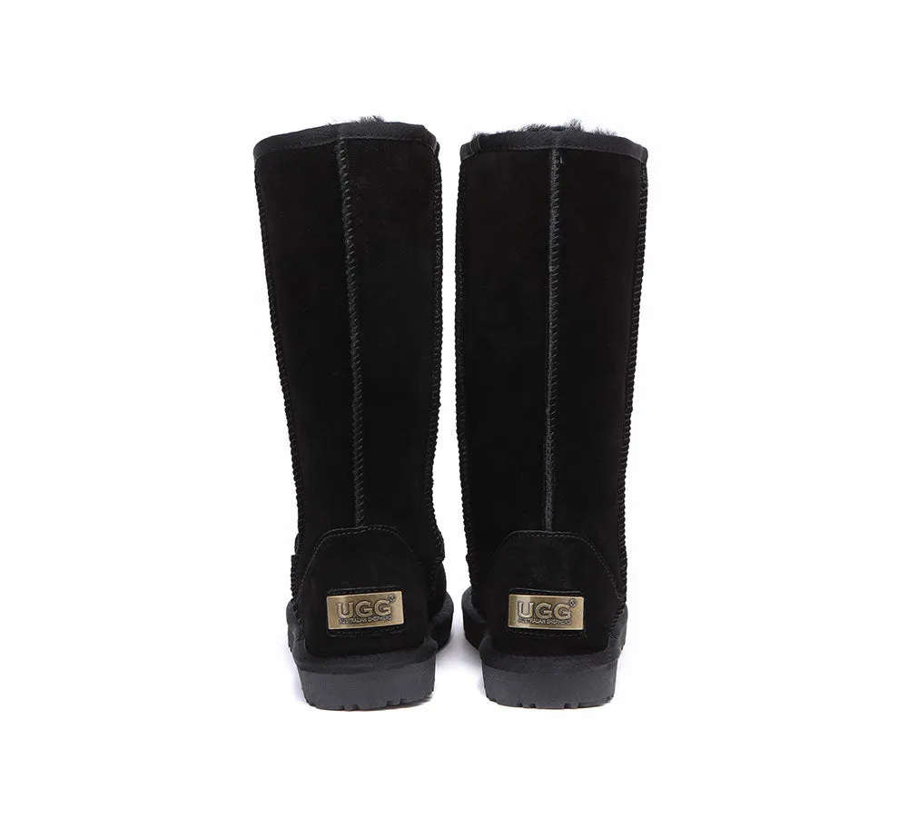 AUSTRALIAN SHEPHERD® UGG Boots Double Face Sheepskin Tall Classic Suede