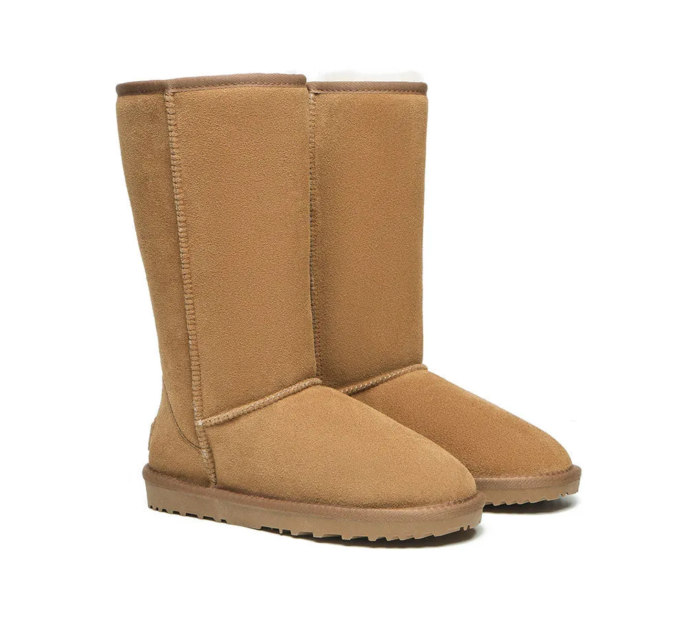 AUSTRALIAN SHEPHERD® UGG Boots Double Face Sheepskin Tall Classic Suede