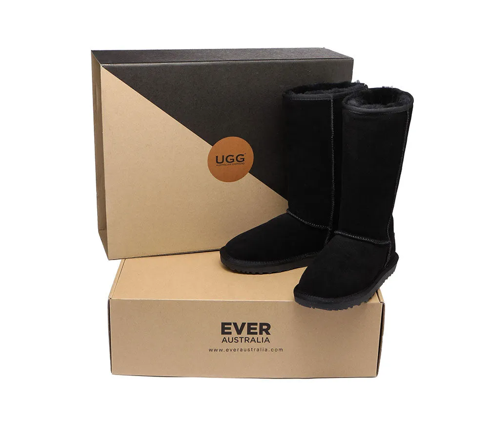 AUSTRALIAN SHEPHERD® UGG Boots Double Face Sheepskin Tall Classic Suede