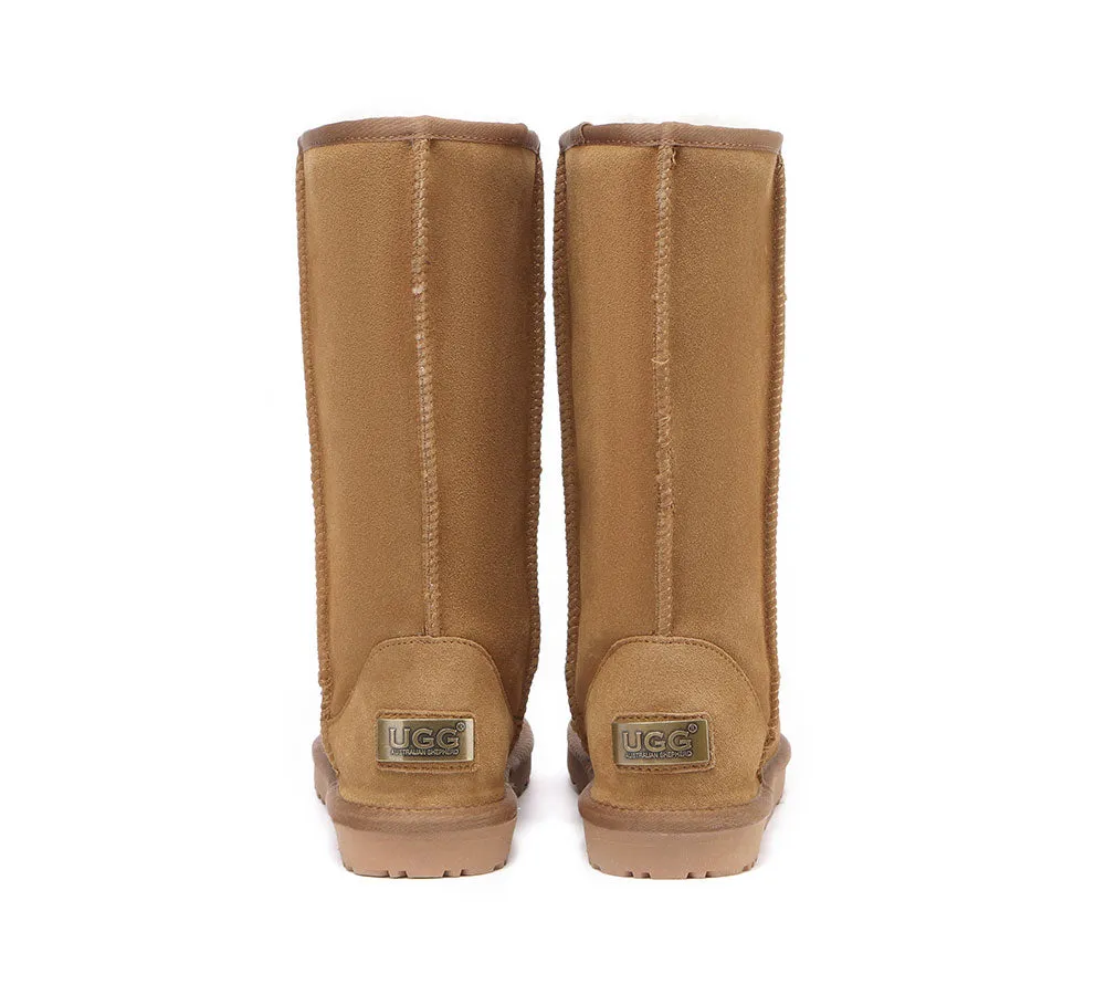 AUSTRALIAN SHEPHERD® UGG Boots Double Face Sheepskin Tall Classic Suede