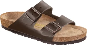 BIRKENSTOCK Arizona Dark Brown Leather Slides
