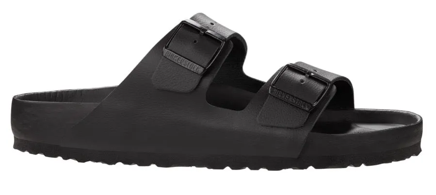 BIRKENSTOCK Arizona Exquisite Black Natural Leather Slides