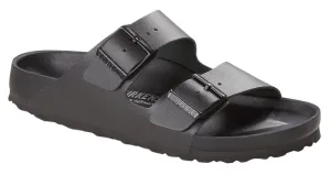 BIRKENSTOCK Arizona Exquisite Black Natural Leather Slides