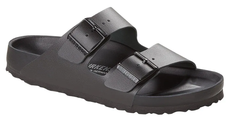 BIRKENSTOCK Arizona Exquisite Black Natural Leather Slides