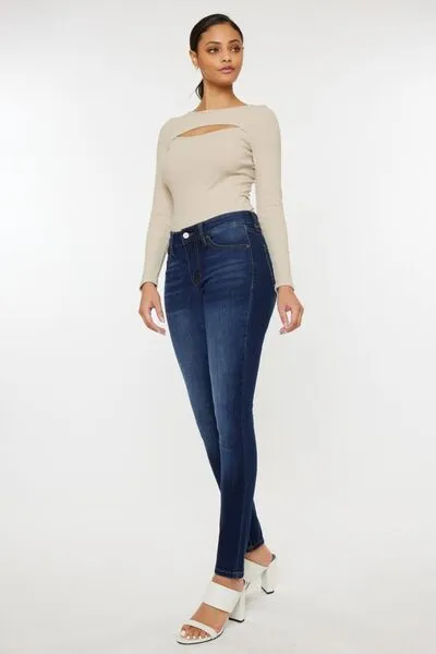 Bonnie Kancan Mid Rise Gradient Skinny Jeans