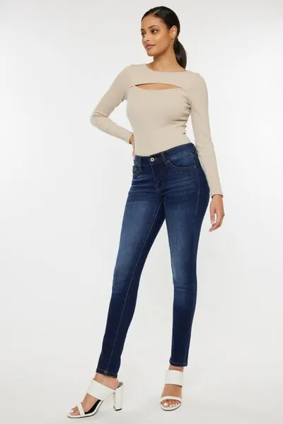Bonnie Kancan Mid Rise Gradient Skinny Jeans