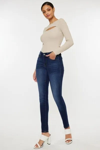 Bonnie Kancan Mid Rise Gradient Skinny Jeans