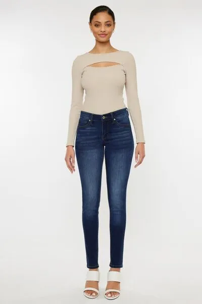 Bonnie Kancan Mid Rise Gradient Skinny Jeans