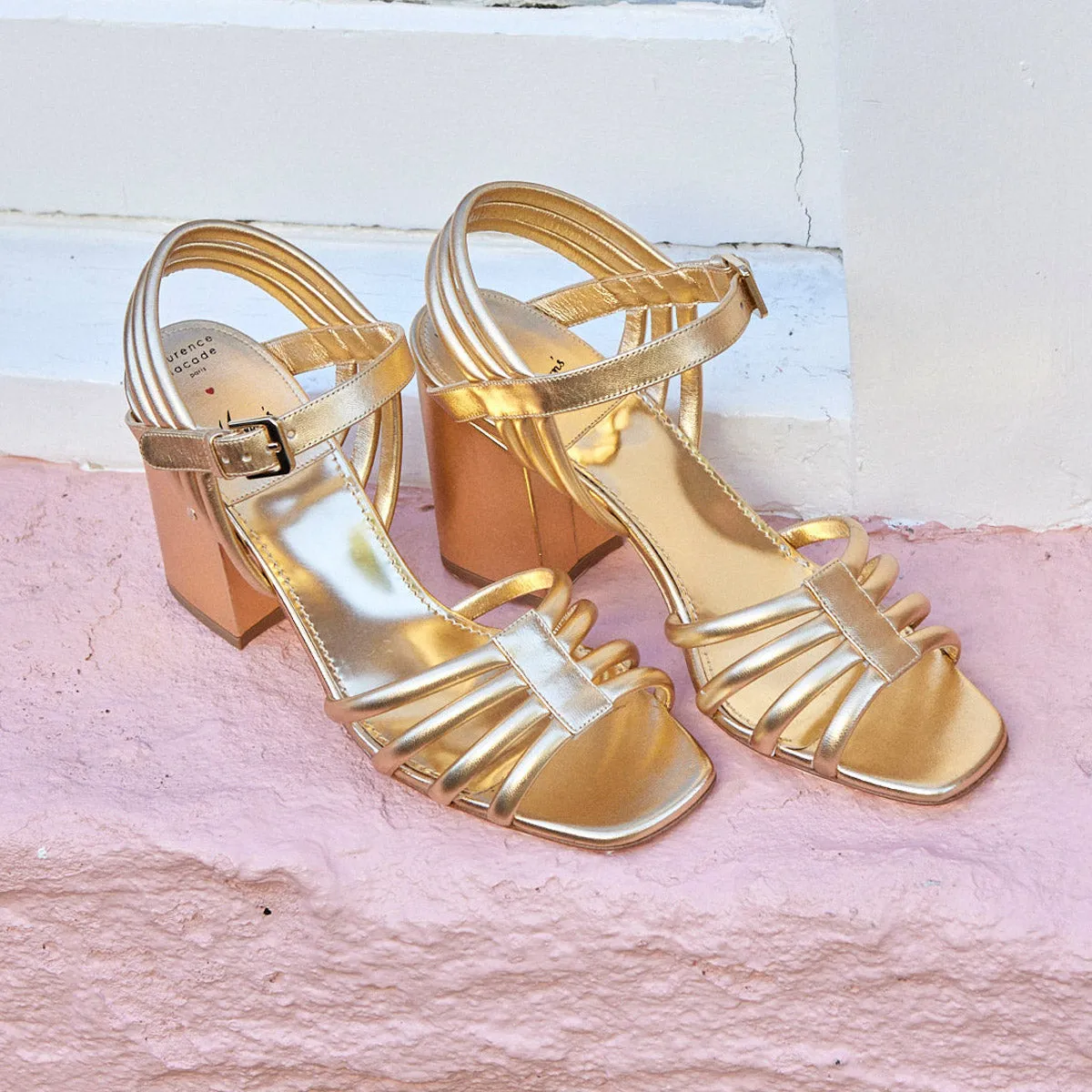 Camila X Maryons 50th Anniversary Block Heel Sandals