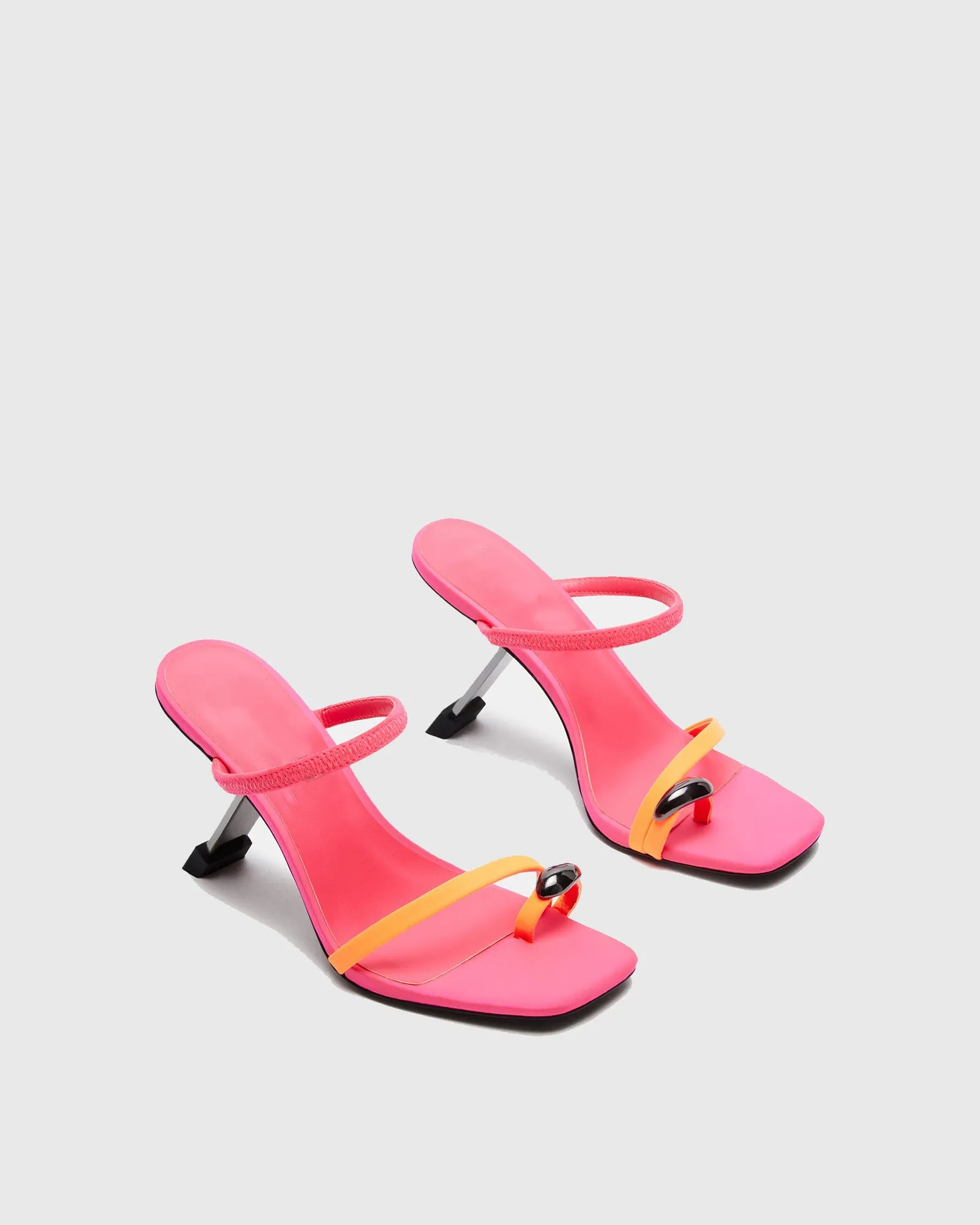 Carmen Heyerotypic Heel Sandals In Hot Pink
