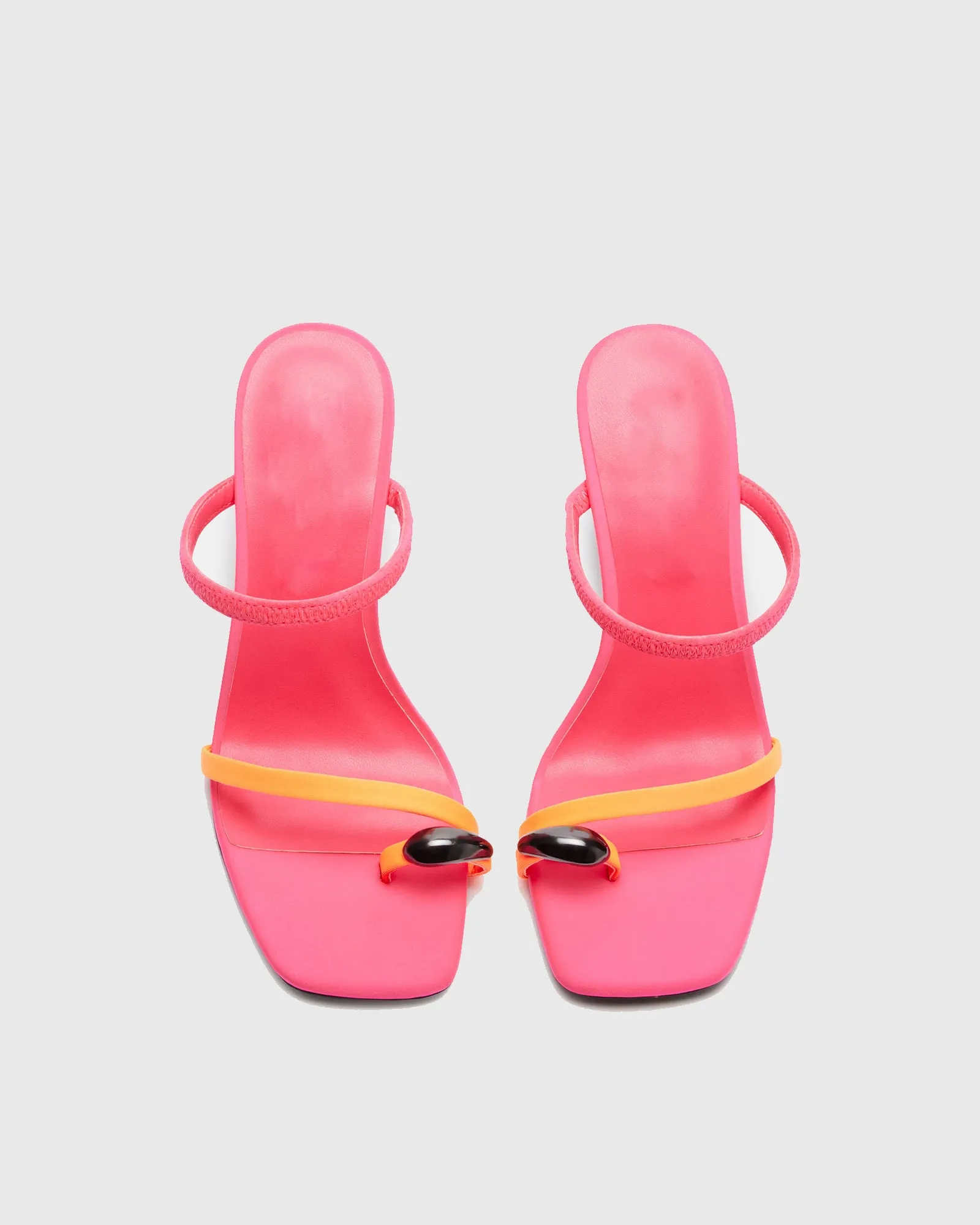 Carmen Heyerotypic Heel Sandals In Hot Pink