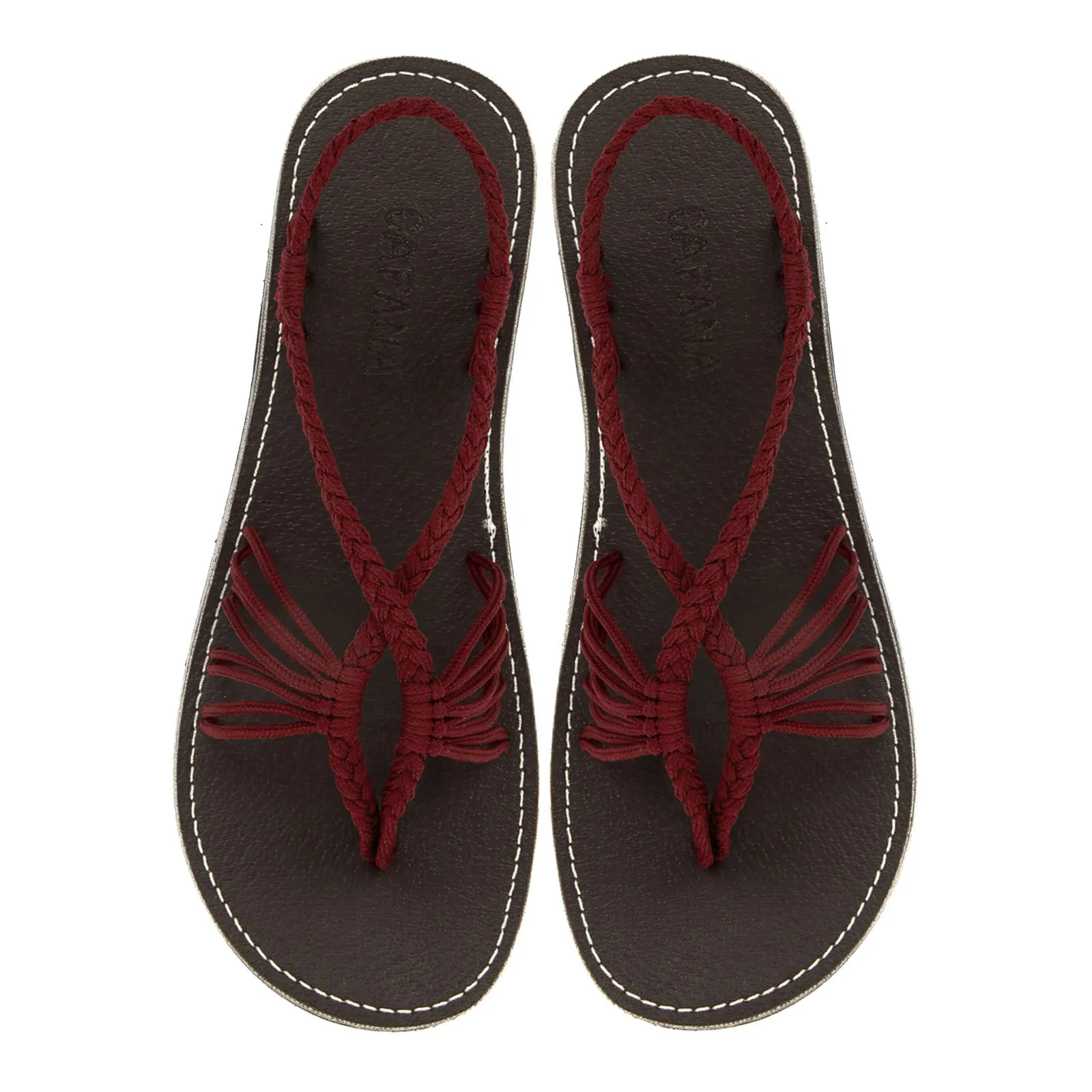Cocoon- Burgundy Rope Sandals