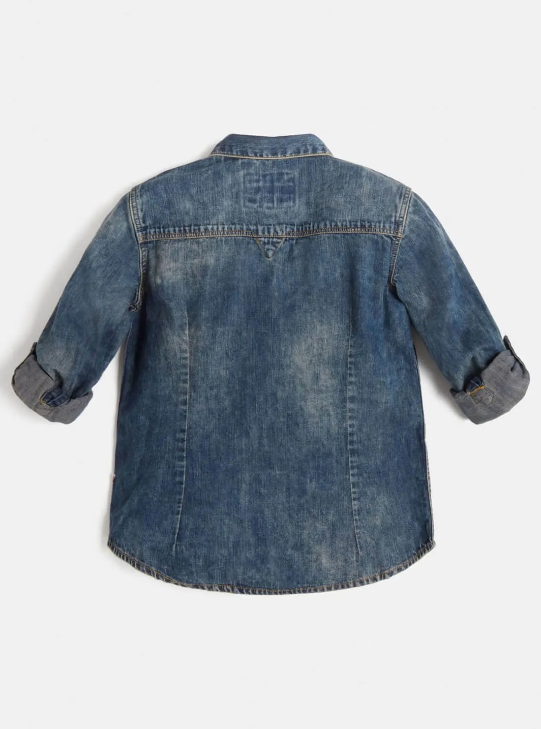 Denim Blue Acadia Mini Me Shirt (7-16)