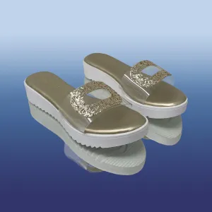 Doré clear sparkle slides