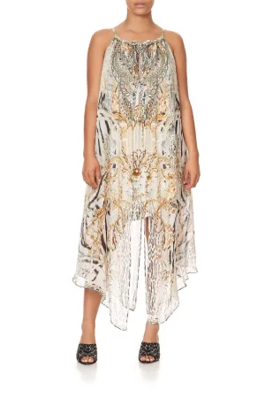 DRAWSTRING OVERLAY DRESS GATES OF GLORY