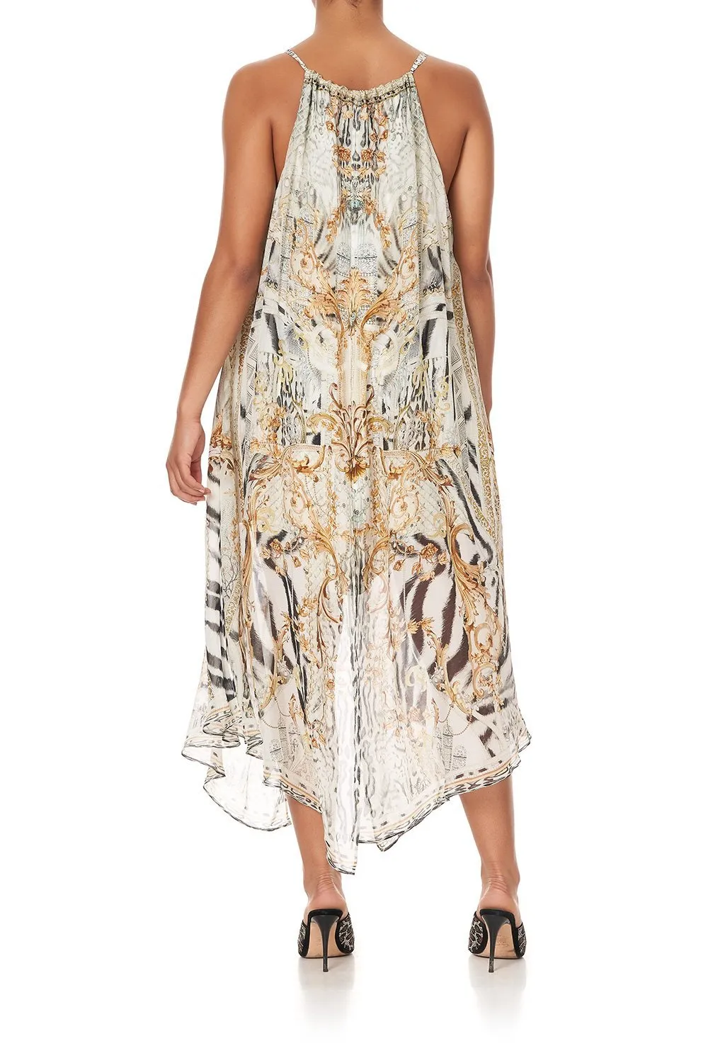 DRAWSTRING OVERLAY DRESS GATES OF GLORY