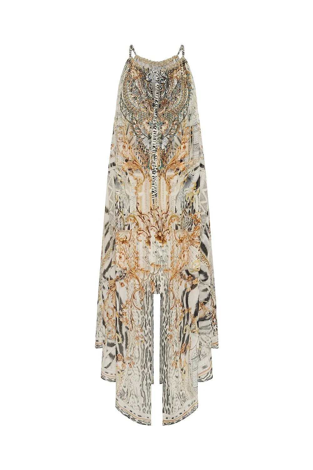 DRAWSTRING OVERLAY DRESS GATES OF GLORY