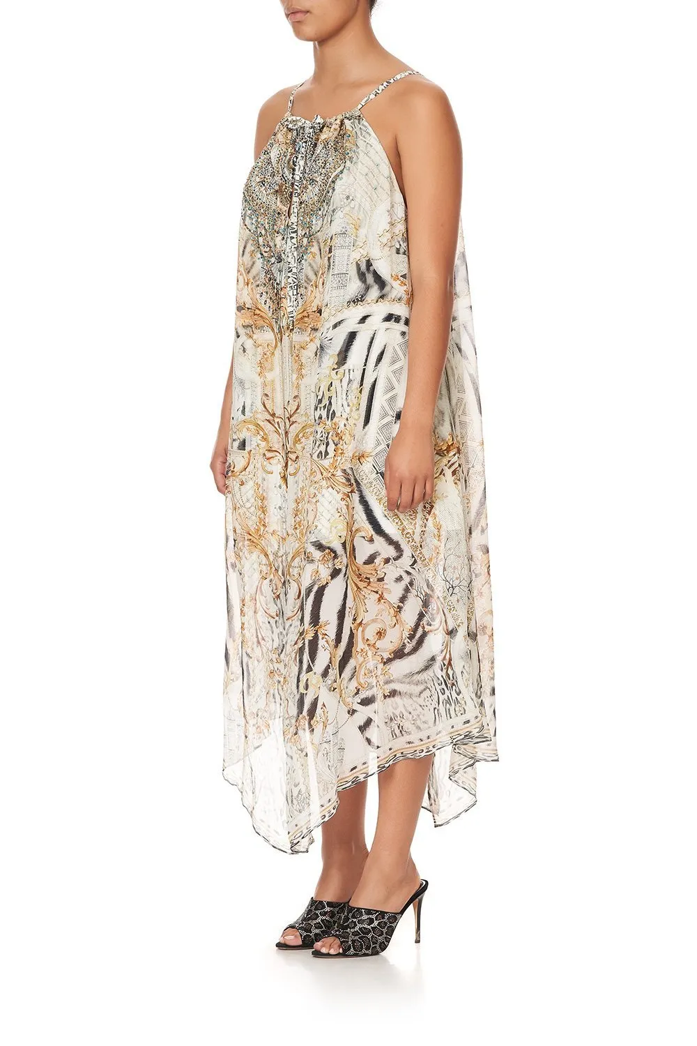 DRAWSTRING OVERLAY DRESS GATES OF GLORY