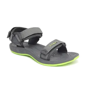 Eeken ESDG1009 Grey And Fluorescent Green Stylish Casual Outdoor Sandals For Men