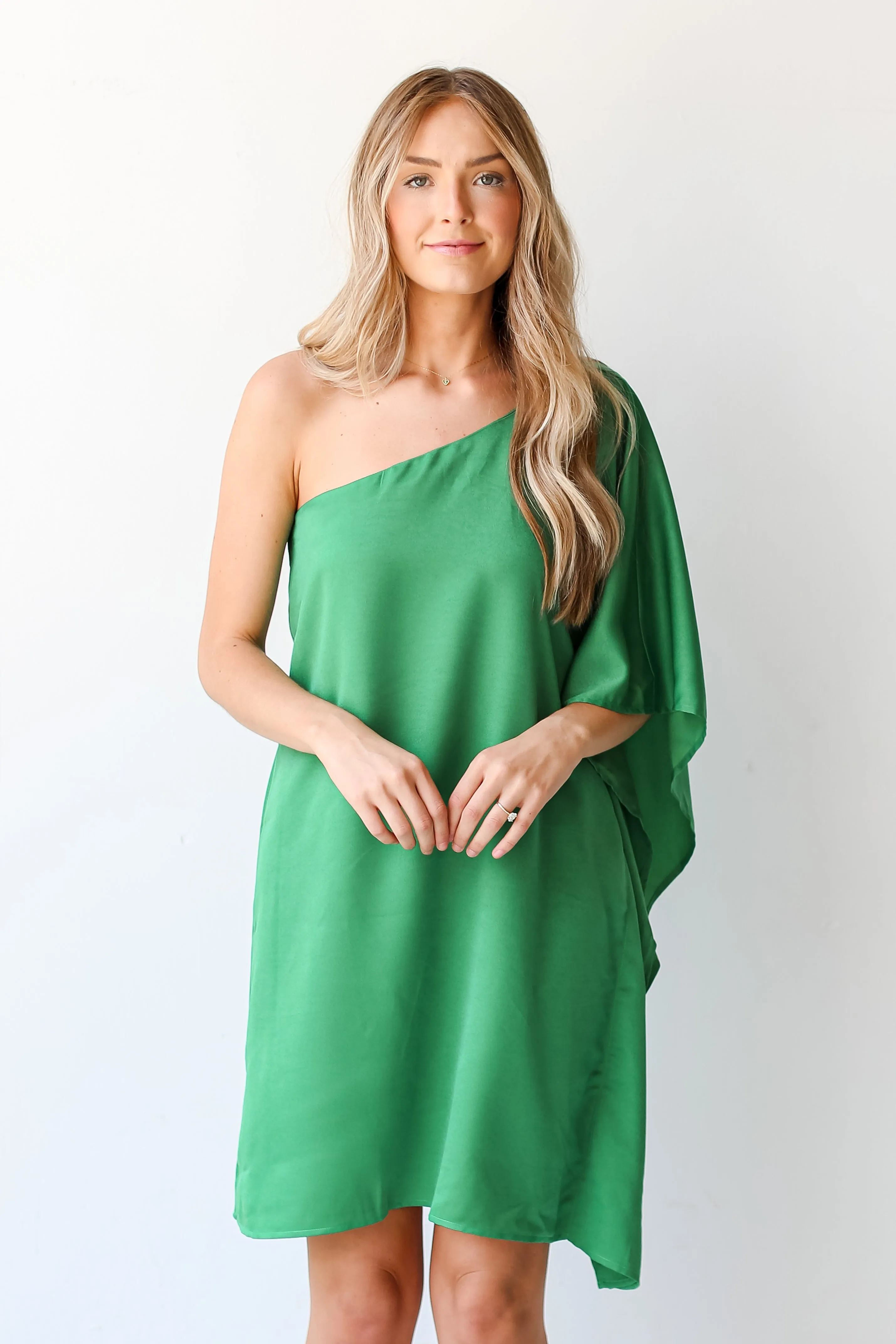 FINAL SALE - Elegant Desires One-Shoulder Mini Dress