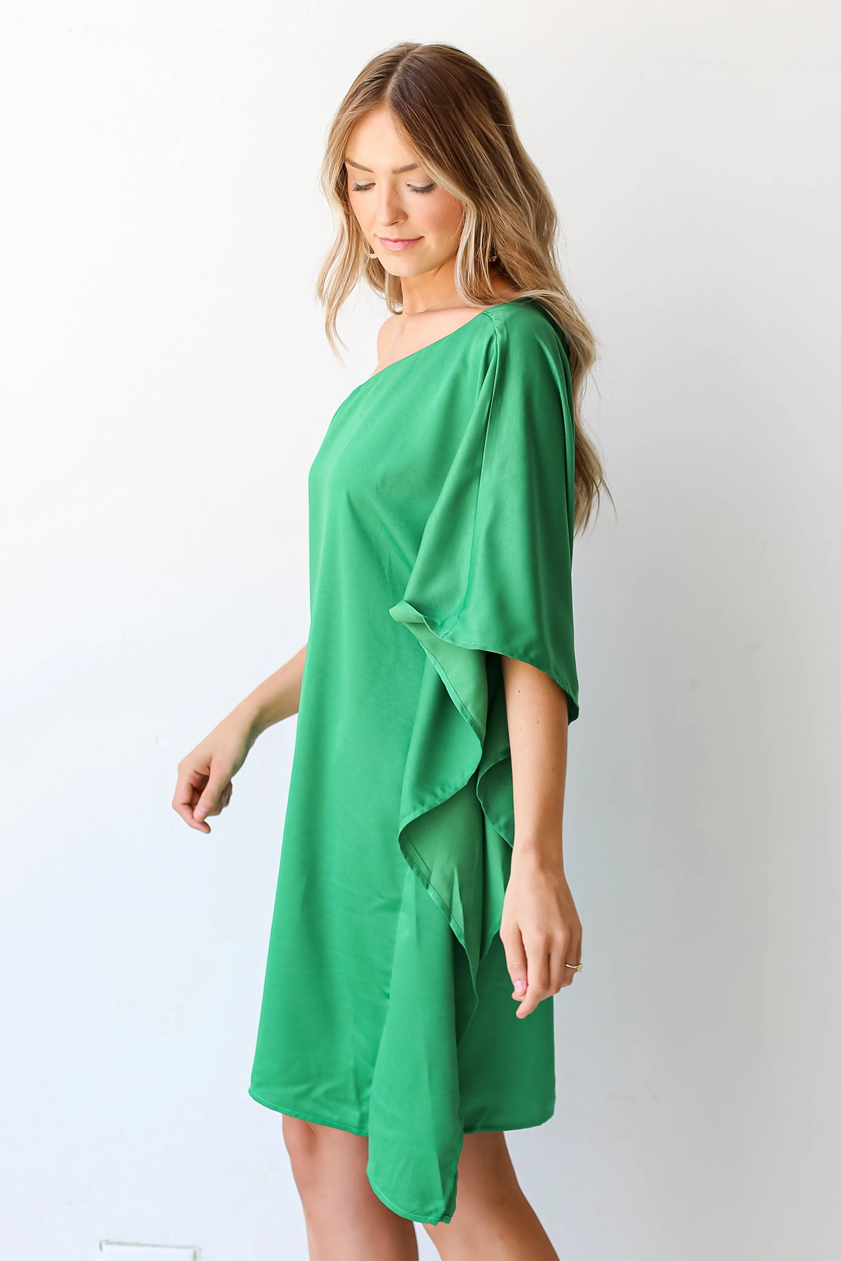 FINAL SALE - Elegant Desires One-Shoulder Mini Dress