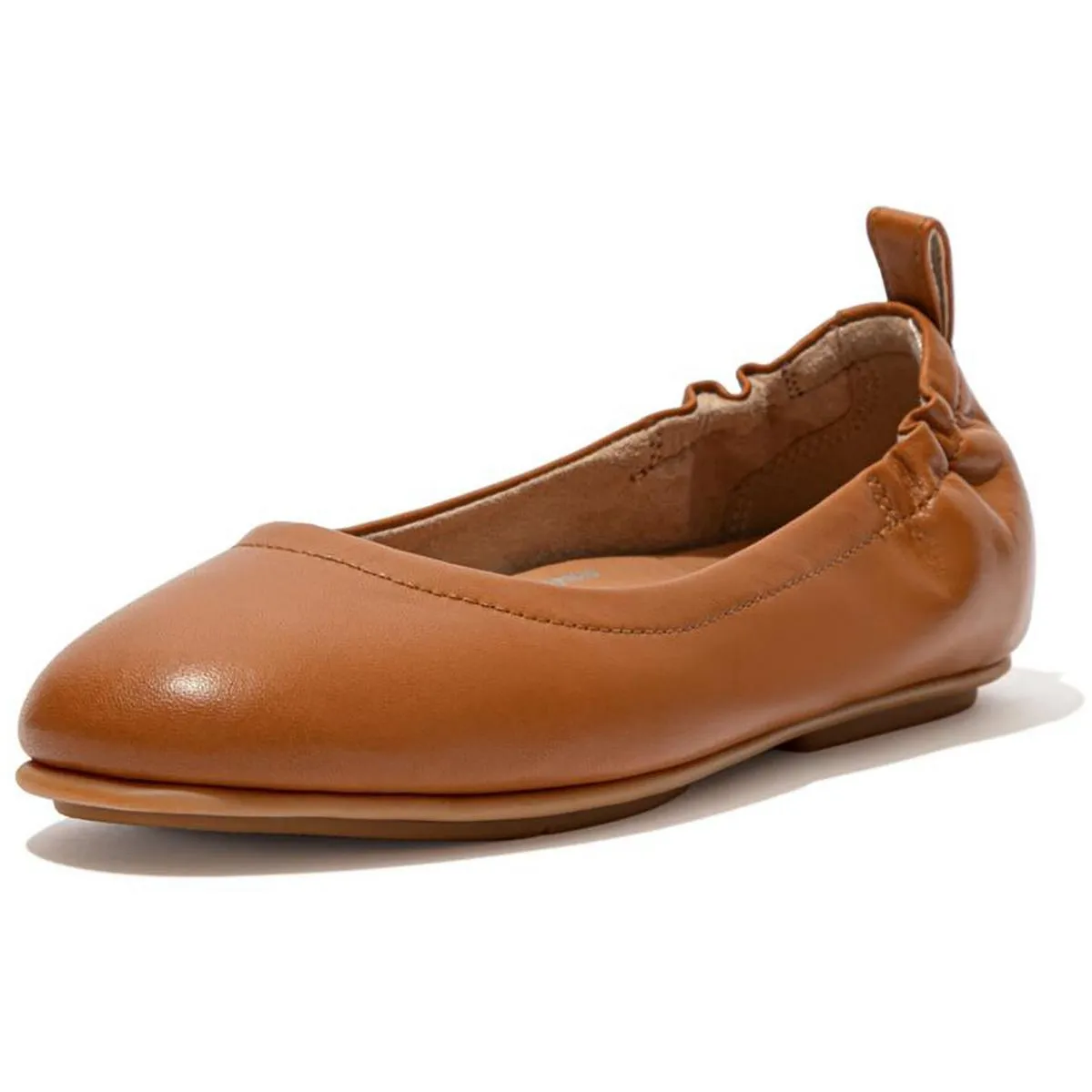 FitFlop Women's Allegro Leather Slim Fit Slip-On Ballet Flats
