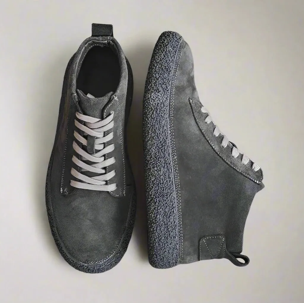 IVAN | High Top Nubuck Leather Shoes