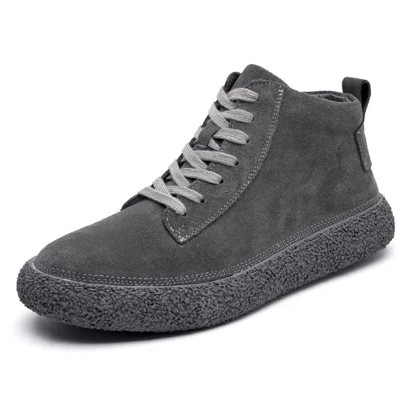 IVAN | High Top Nubuck Leather Shoes