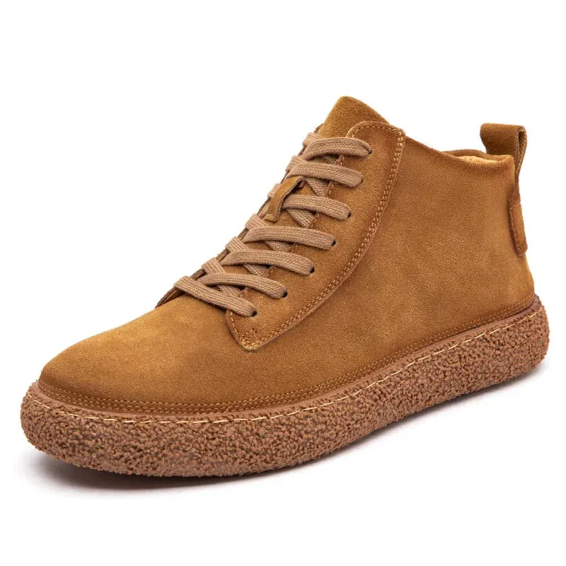 IVAN | High Top Nubuck Leather Shoes
