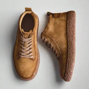 IVAN | High Top Nubuck Leather Shoes