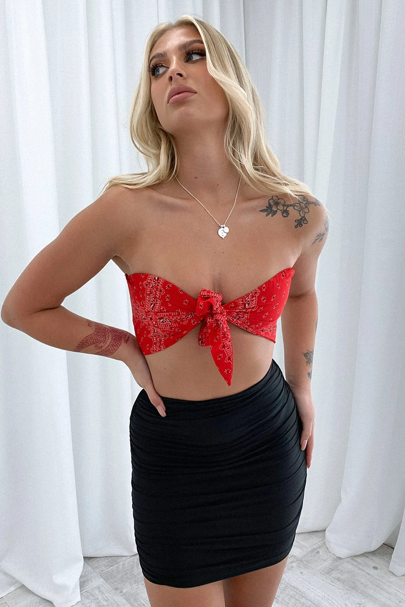 Kimmy Crop - Red
