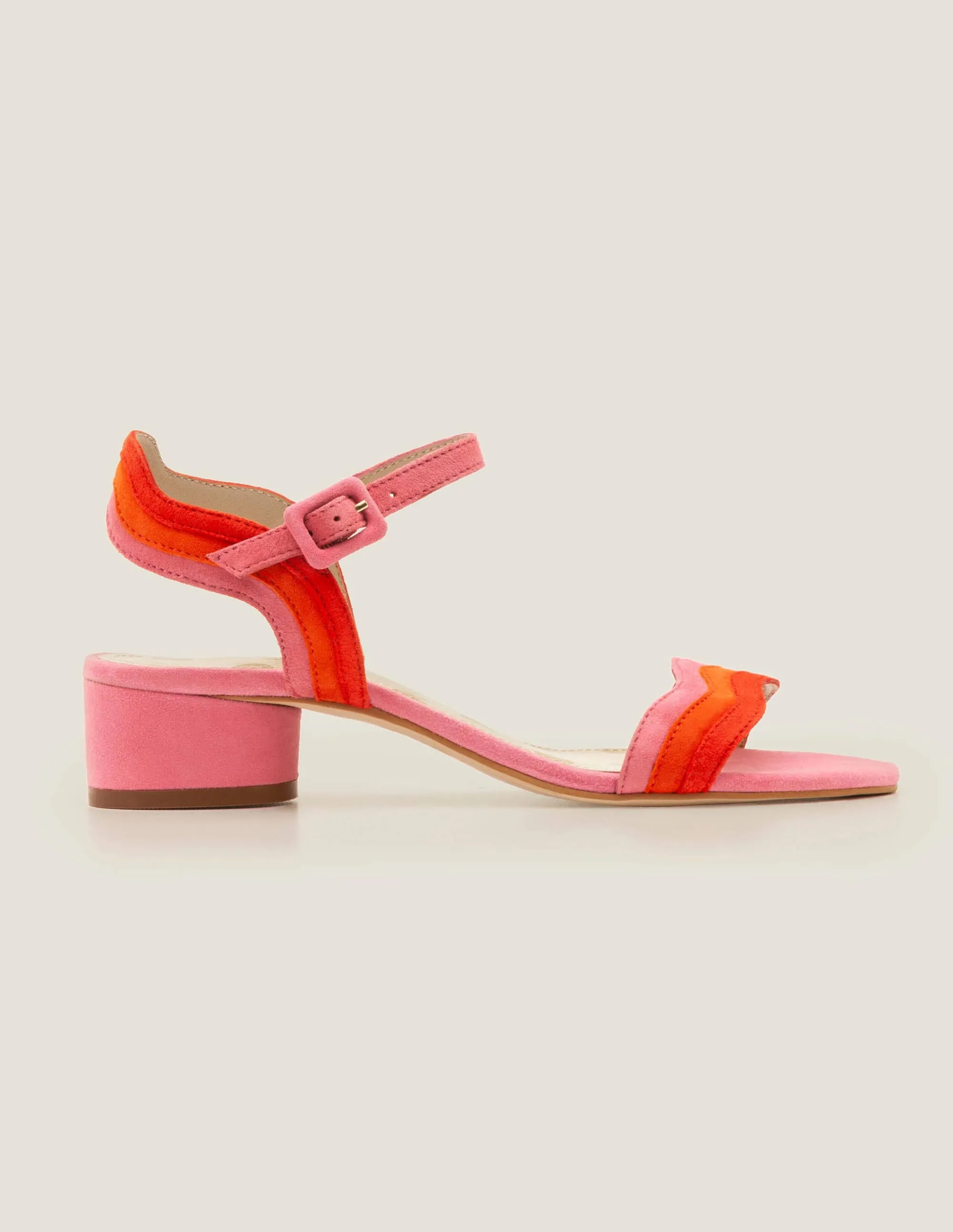 Kitty Heeled Sandals-Bright Camellia Multi