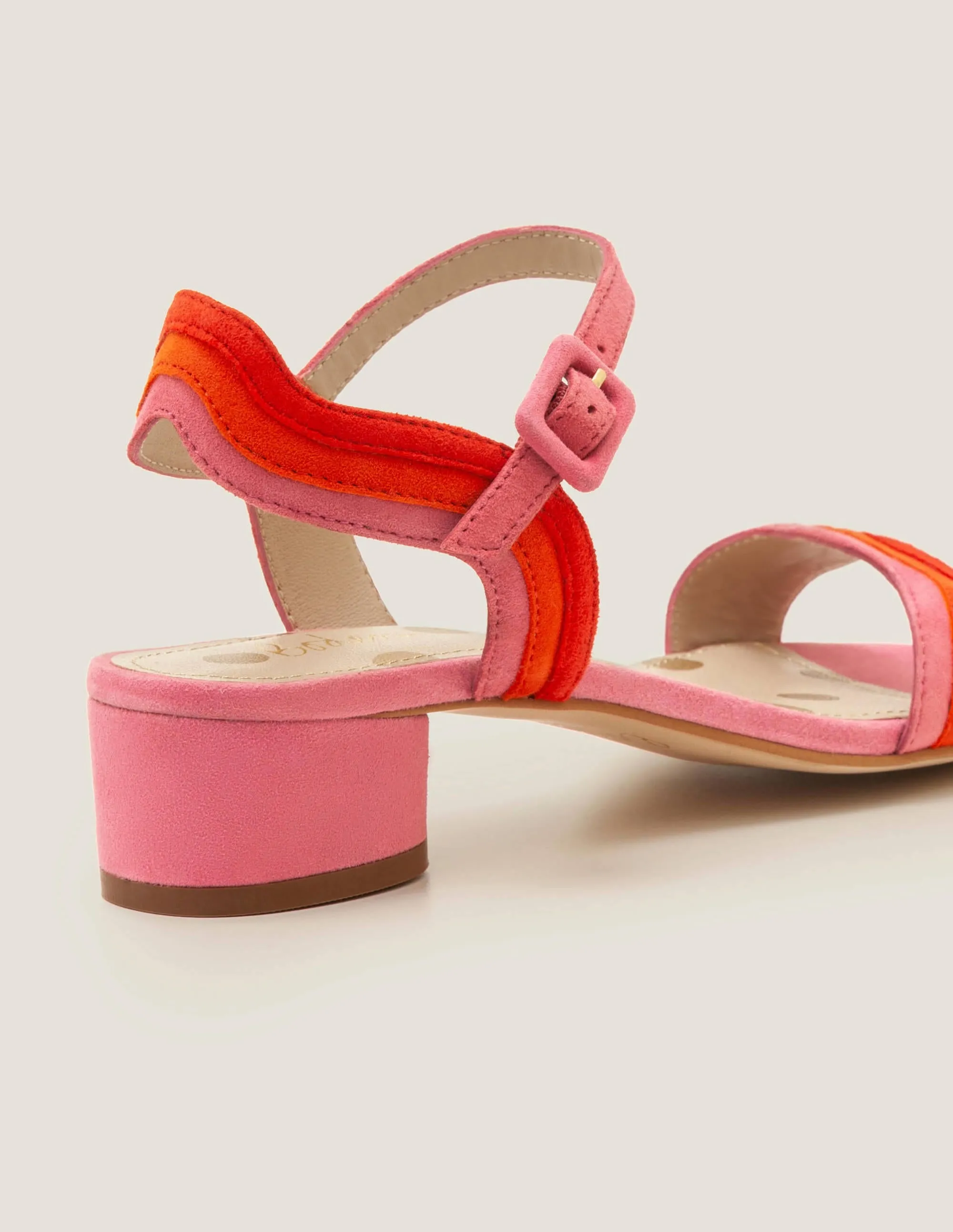 Kitty Heeled Sandals-Bright Camellia Multi