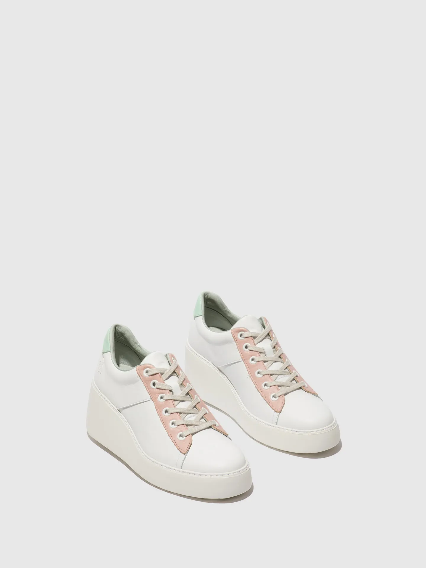 Lace-up Trainers DELF580FLY WHITE/NUDE/MINT