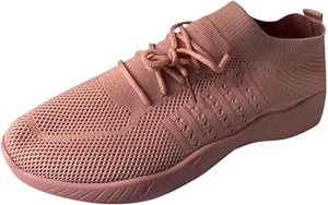 Ladmiple Walking Sneakers For Women Wide Width Athletic Running Shoes Slip On Mesh Athletic Tennis Workout Sneakers