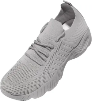 Lausiuoe Running Shoes For Women Arch Support Walking Shoes Lightweight Breathable Mesh Casual Tennis Shoes Gym Sneakers