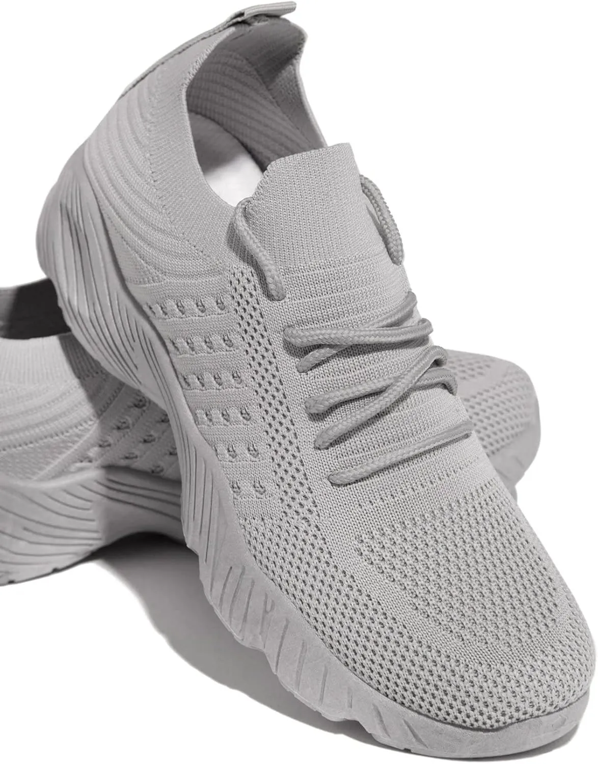 Lausiuoe Running Shoes For Women Arch Support Walking Shoes Lightweight Breathable Mesh Casual Tennis Shoes Gym Sneakers