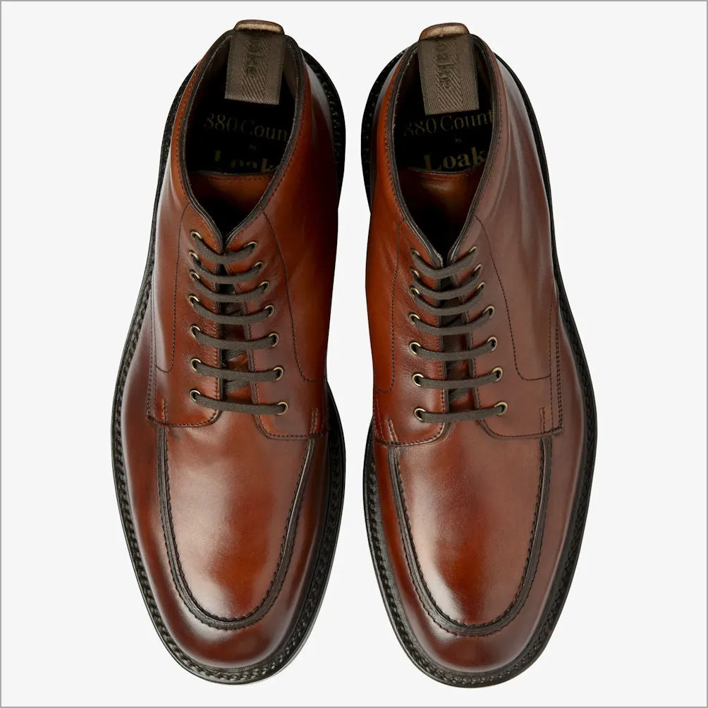 Loake Gisbourne Seared Mahogany Boot@
