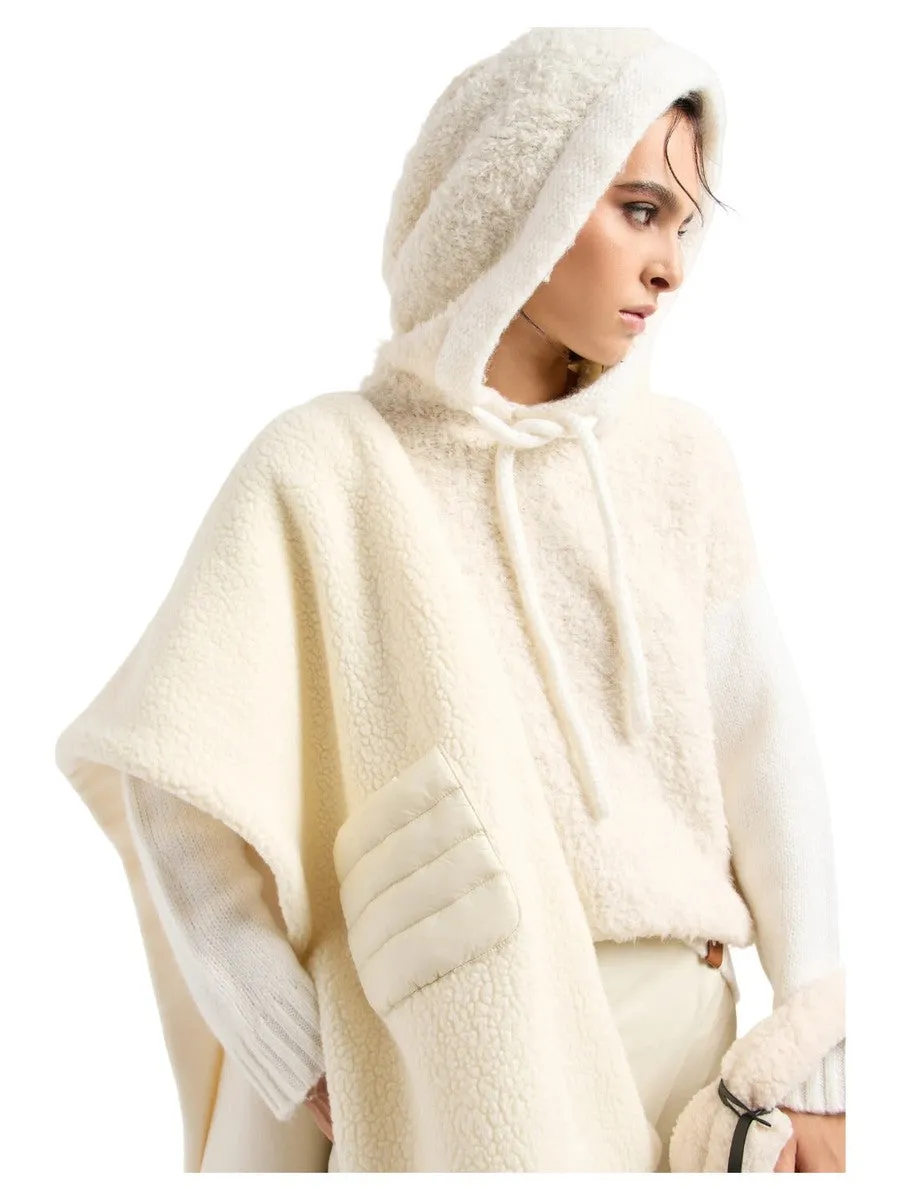 Mantella in misto lana effetto shearling Capsule Chalet