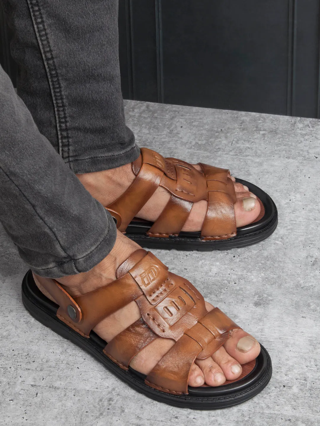 Men's Tan Sandal (ID4242)