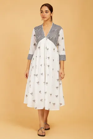 Pattern-Play Hand Block Print Dress