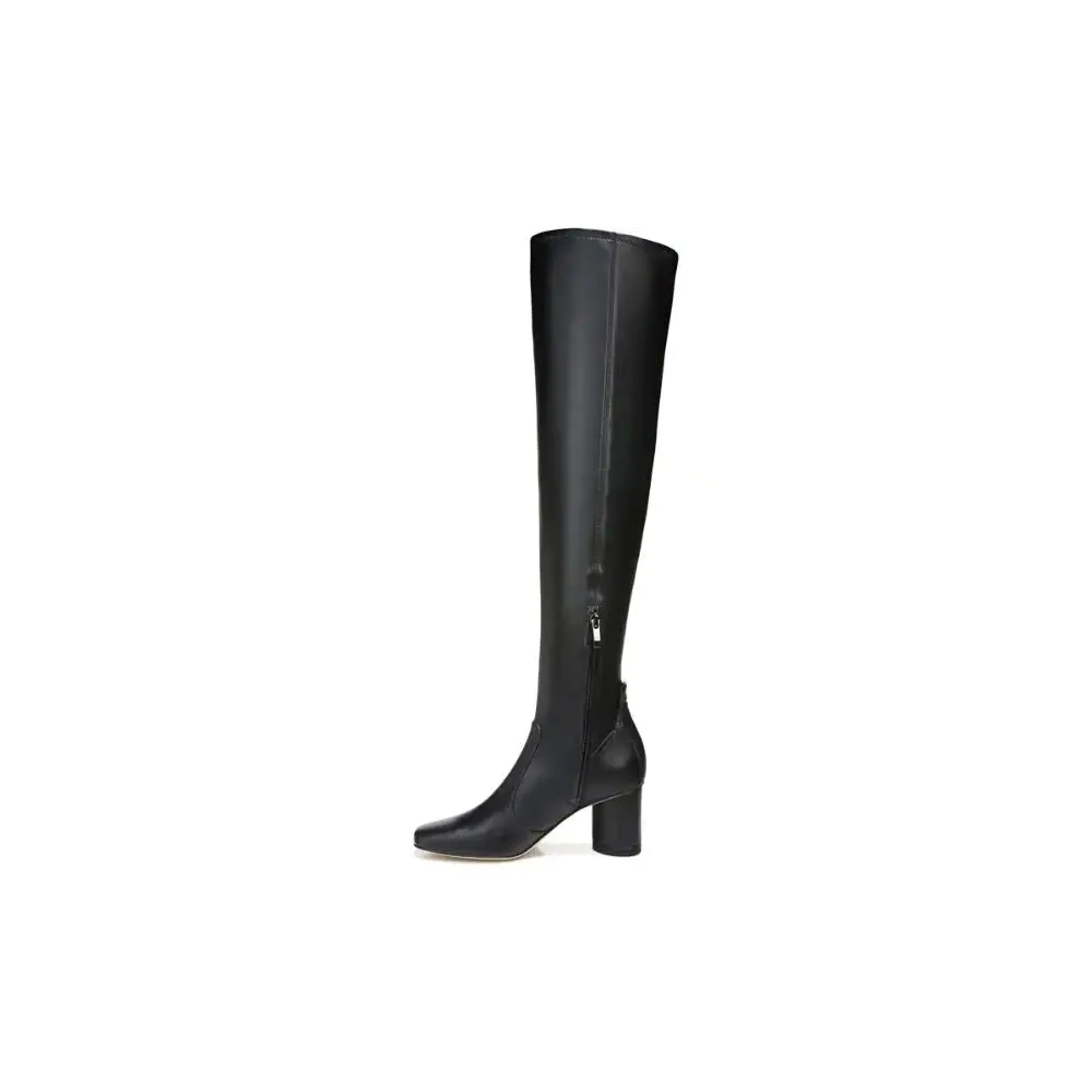Pisa Black Wide Calf Franco Sarto Over the Knee Boots